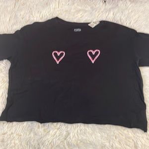 Pink by Victoria’s Secret black crop top